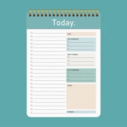 Daily Productivity Planner - 104 Page Undated Task Notepad, 6.5 x 9.8 (A)