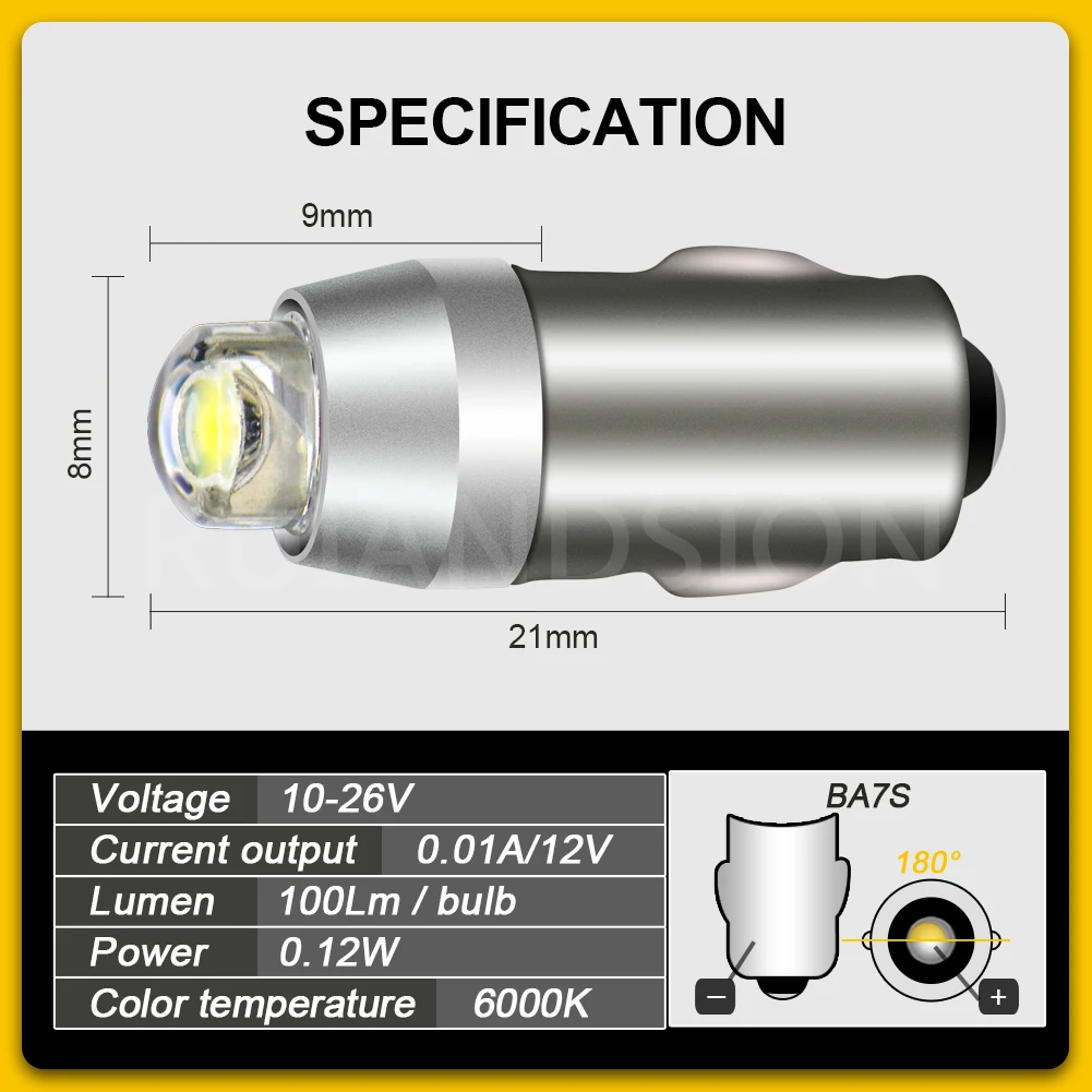 ȭƮ 10-26V BA7S LED  ڵ   Ʈ, ˷̴   LLB281 GLB281 ڵ Ÿϸ ׼, 2 