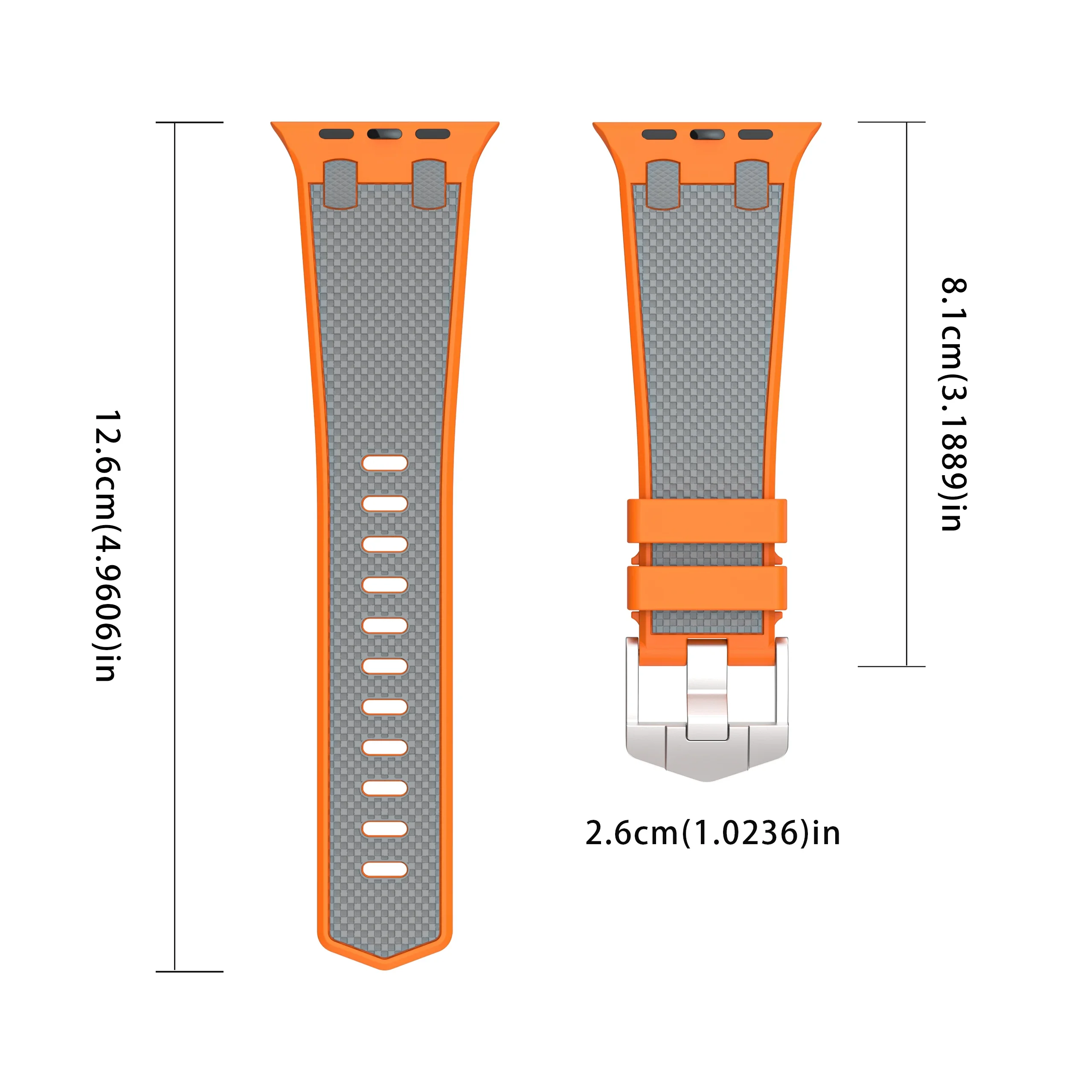 애플 워치 울트라 2 용 탄소 섬유 스트랩, 49mm 실리콘 밴드, 42mm 남성용 스포츠 팔찌, 아이워치 시리즈 9 8 7 6 4 5 se 44mm 45mm