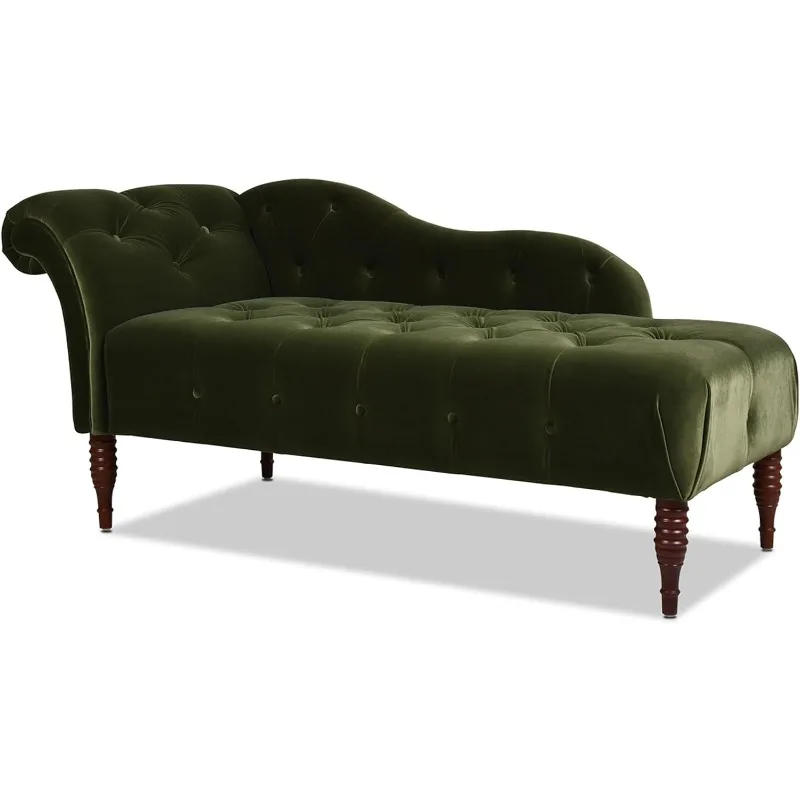 

Tufted Chaise Lounge (Olive Green Performance Velvet)