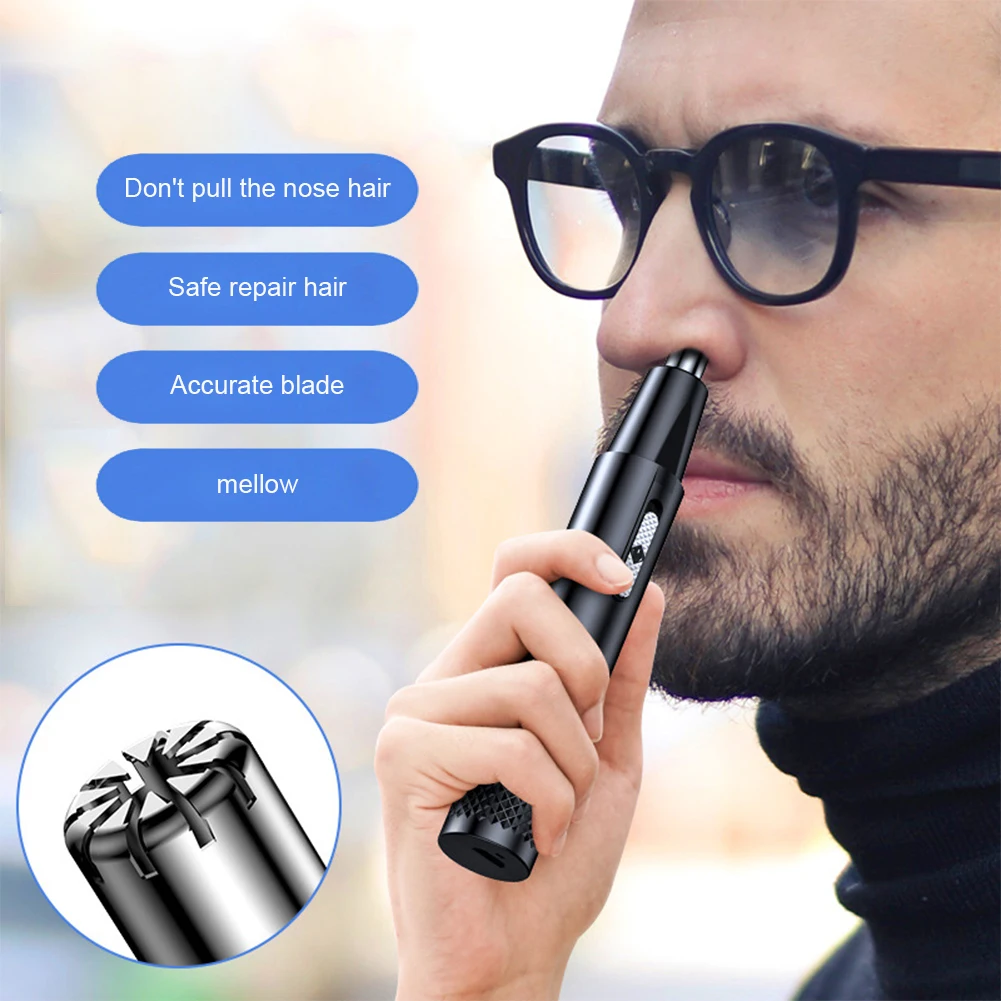 Electric Nose Hair Trimmer Men Women Ear Razor Removal Shaving Tool Face Care Rechargeable