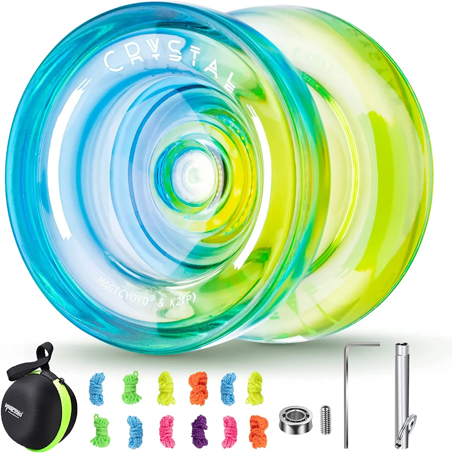 MAGICYOYO Plastic Dual Funtion Yo-yo K2 Crsytal Gradient Yoyo