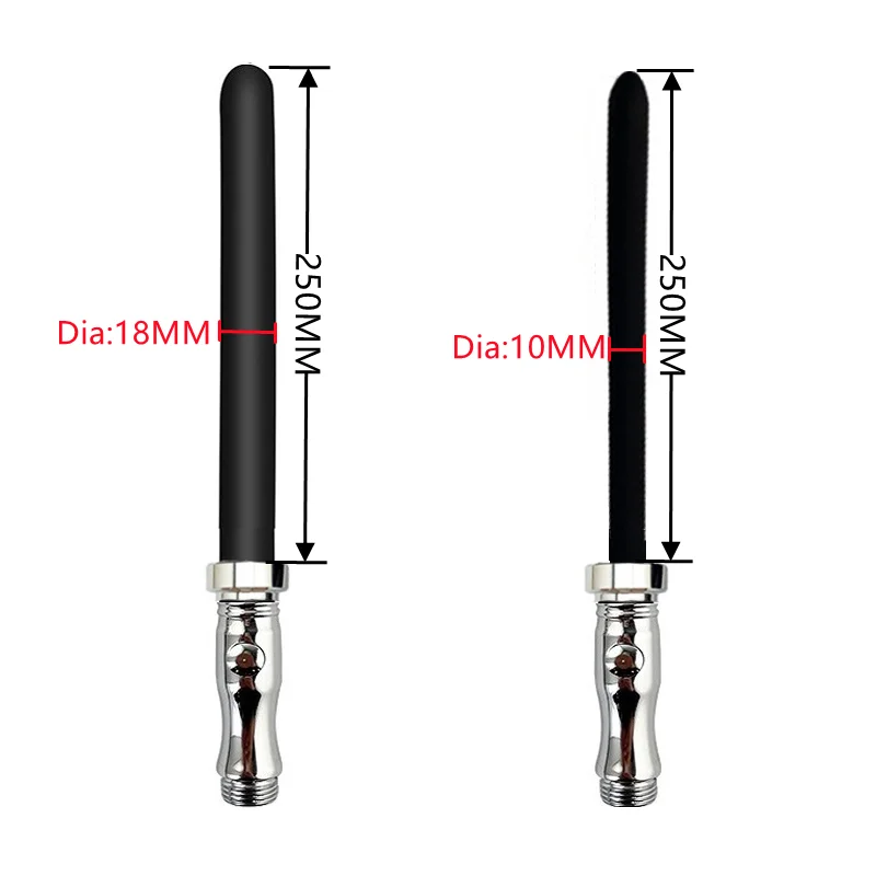 Silicone douche enema syringe shower cleaning head anal butt plug nozzle tip metal switch faucet attachment gay massager anal butt plug