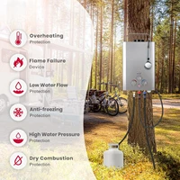 Chauffe-eau électrique sans réservoir 41 000 BTU 1,58 GPM avec affichage numérique, multi-protection, étanche IPX3, portable pour camping et camping-car 4