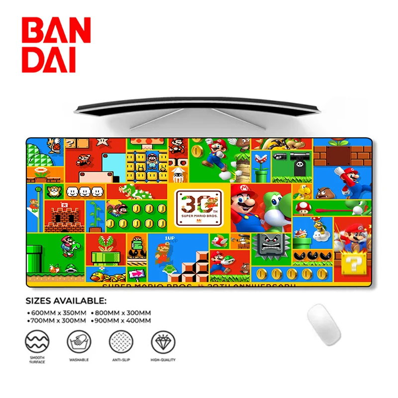 

Super Mario Anime Mouse Pad Cartoon Deskmat Pc Accessories Gaming Mousepad Gamer Keyboard Mats Kawaii Cute Laptop Rubber Pads