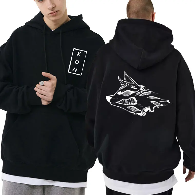 

Japanese Anime Chainsaw Man Hayakawa Aki Fox Devil Kon Print Hoodie Men Clothes Streetwear Male Fashion Fleece Oversized Hoodies