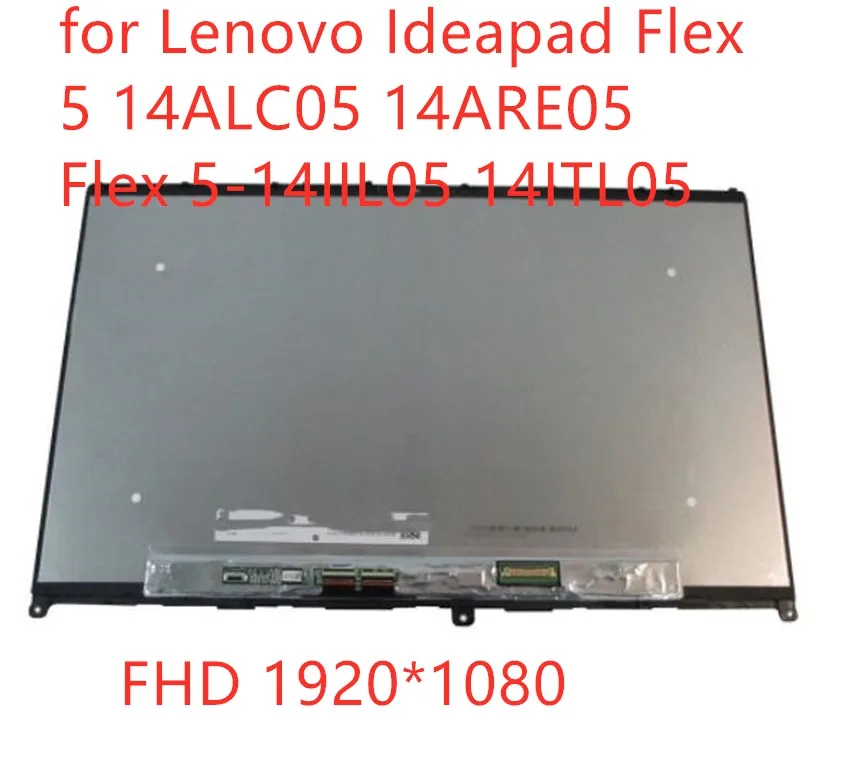 Écran Tactile 14" FHD Pour Lenovo IdeaPad Flex 5-14ARE05 81X2 (LCD LED, Noir)