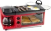 3-in-1 Breakfast Station -Includes Coffee Maker Non-Stick Griddle and 4-Slice Toaster Oven - Versatile Breakfast Maker 1