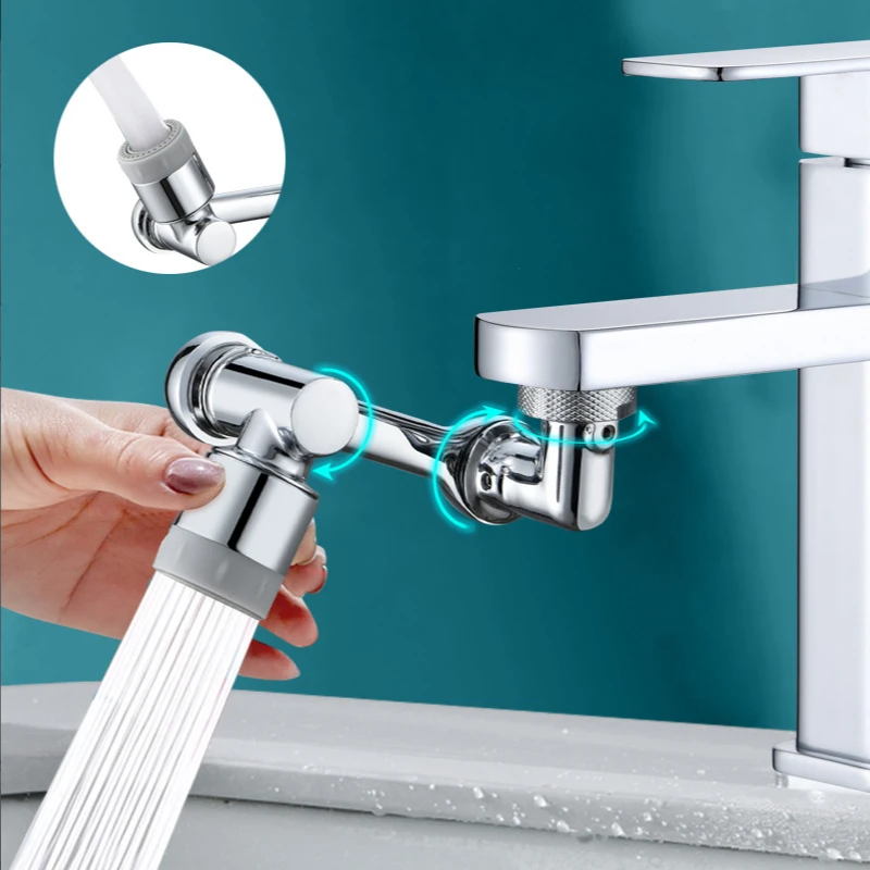 1080° Universal Kitchen Faucet Anti-splash Aerator Bathroom Tap Rotatable Faucet Sprayer Saving Water Tap Nozzle Extender 2 modes rotatable water saving kitchen faucet extender high pressure splash proof nozzle tap adapter sink filter sprayer