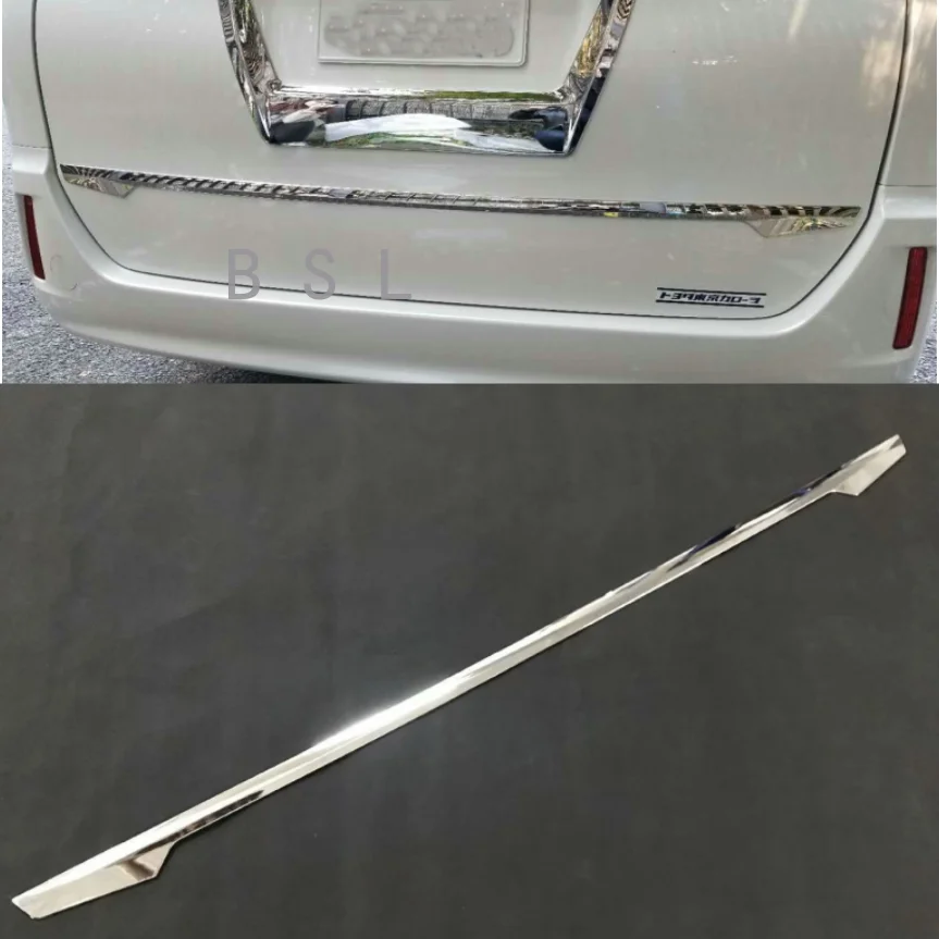 

For TOYOTA VOXY/NOAH R80 2017-2020 Car Accessories ABS Chrome Tail Gate Door Cover Trim Rear Trunk Molding Bezel Sticker Garnish