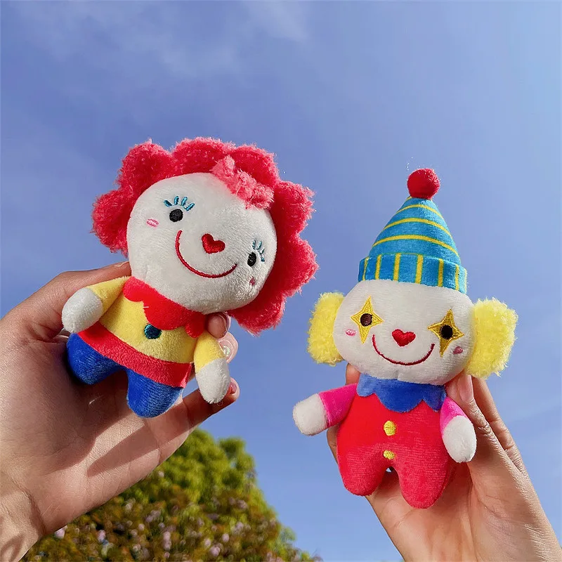 2pc/set Cartoon Clown Plush Doll Keychain 12cm Creative Circus Clown Plush  Doll Kawaii Stuffed Toys Cute Plush Pendant Girl Gift _ - AliExpress Mobile