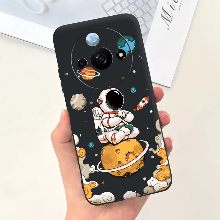 Shockproof Silicone Soft Case with Cute Astronaut Design
