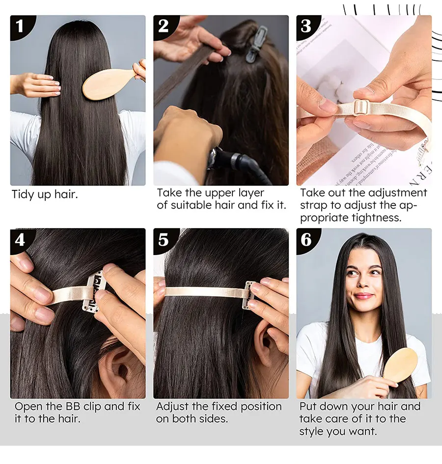 Instant Facelift Band Mit Haar Clip Stelle Einstellbar Gummibänder Für Straffende Haut Satzung Linien Auge Taschen Falten Entfernen Haar bands – Detail 8