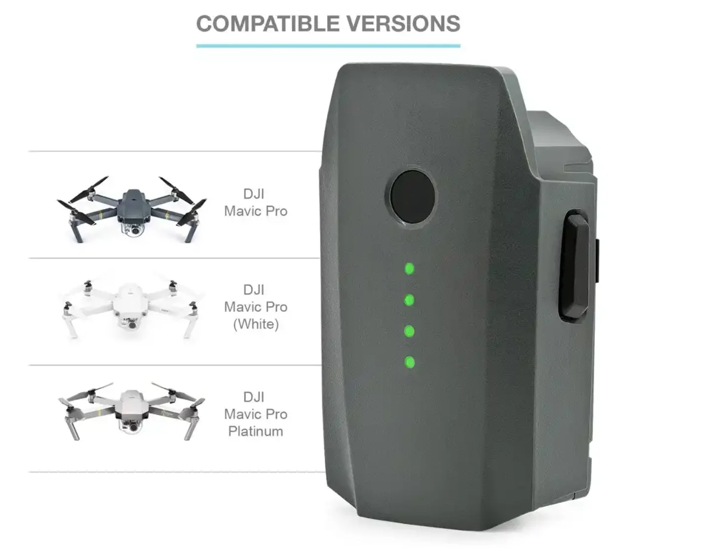 Batterie Mavic Pro originale DJI zéro cycle, connectée à un chargeur, LED allumée indiquant la charge, prix réduit.