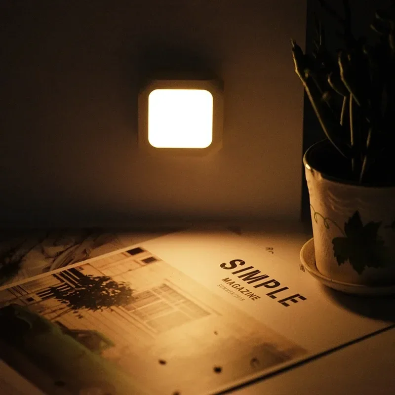 LED Motion Sensor Light Wireless Night Lamp US EU UK AU Plug Dimmable Sensor Night Lamp for Bedroom Hallway Corridor Lighting