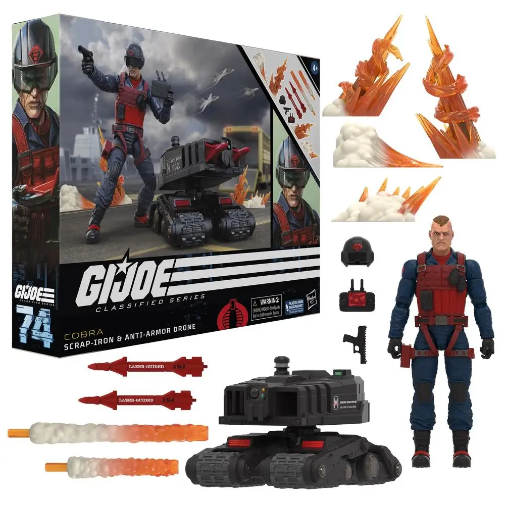 

Hasbro G.i. Joe Classified Series Scrap-Iron & Anti-Armor Drone 6 Inch Action Figures Toys Model Gift Collectibles New In-Stock