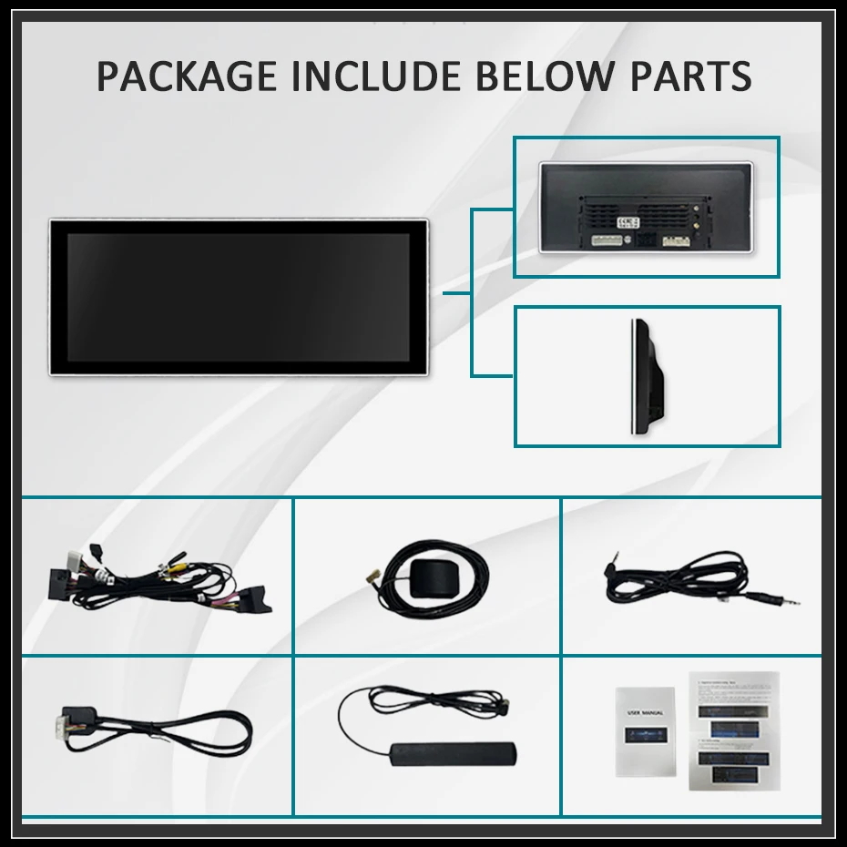 ID9 Snapdragon 8-CORE 12.5'' 2400*900 QLED Pantalla táctil ultrafina Inalámbrico Carplay Android 15 Radio para coche GPS Para BMW Serie 3/4 F30 F31 F32 F33 F34 F36 Sistema NBT EVO Autoradio Reproductor multimedia Bluetooth WIF 4G LTE 7