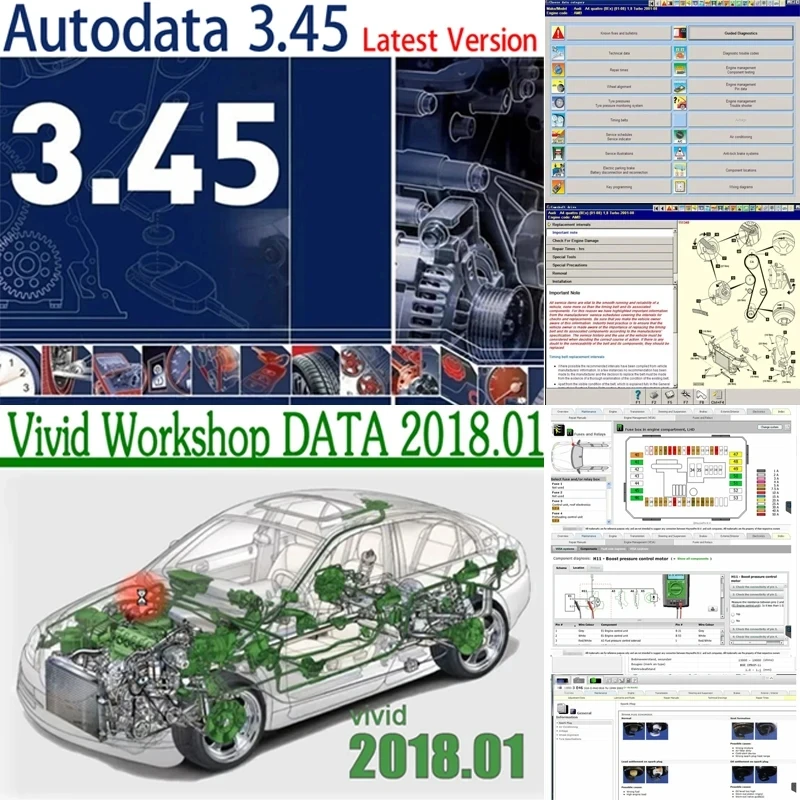 

2023 Hot AutoData 3.45 Car Software + Vivid Workshop Data Atris-Stakis Technik 2018.01V Multi languages Polish Spanish Link HDD