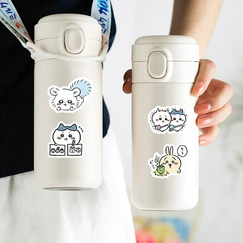 100 Stück Niedliche Chiikawa Aufkleber DIY Wasserfeste Vinyl-Sticker für Scrapbook, Wasserbecher, Handyhülle, Liebliche Cartoon-Anime-Sticker als Geschenk für Kinder – Detail 11