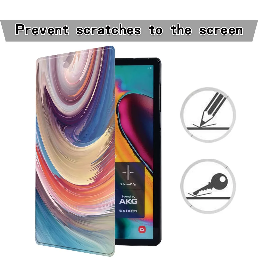Watercolor Leather Stand Cover Case for Samsung Galaxy Tab A A6 7"10"/Tab E S5E Tablet