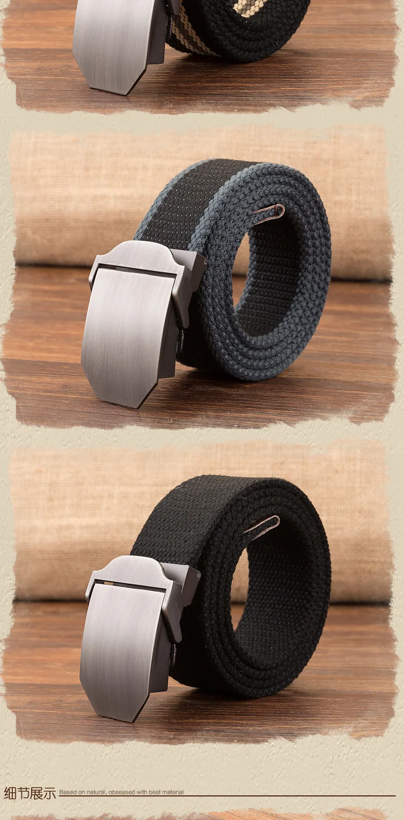 Ceinture Voyage Multi-Poches Militaire - Cache Argent Secret Cuir Brun