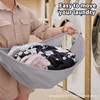 26inch Foldable Laundry Hamper with Elastic Fabric Baskets Steel Frame Collapsible Clothes Basket for Travel Gym or Home Storage 2