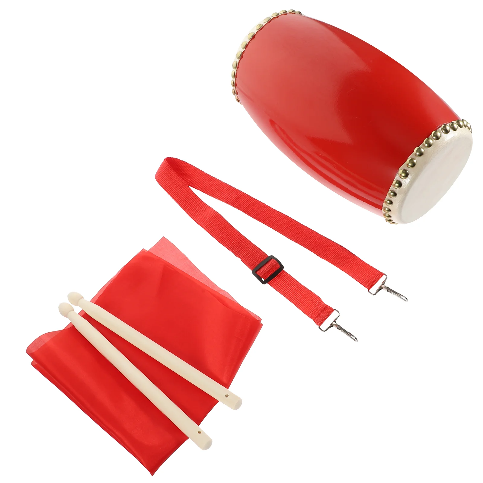 

Waist Drum Cowhide Tambourine Chinese Funny for Celebrations Simple Music Instruments