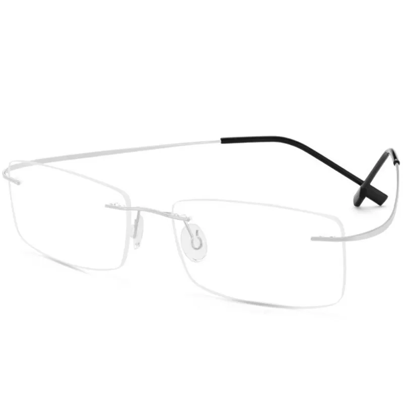 Men Titanium Myopia Glasses Rimless Eyewear Women Nearsighted Glasses Prescription Glasses-0.50 to-6.0 myopia glasses eyeglasses frames eyeglass frames optical glasses