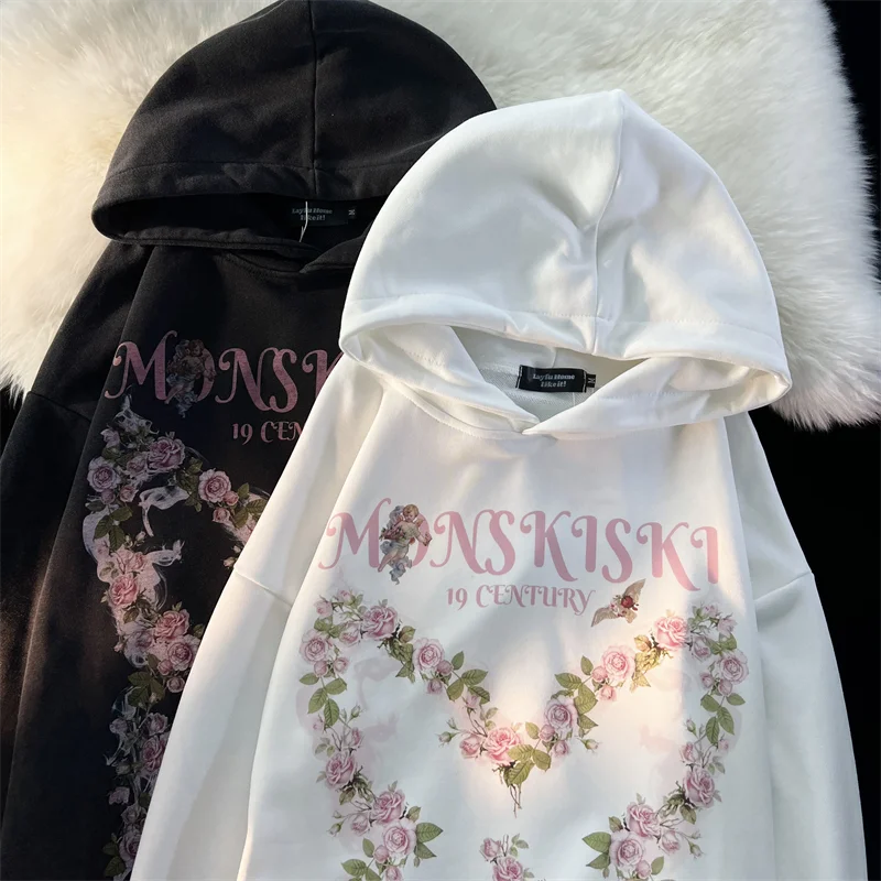 

Женская и мужская толстовка с капюшоном, большие размеры до 2XL