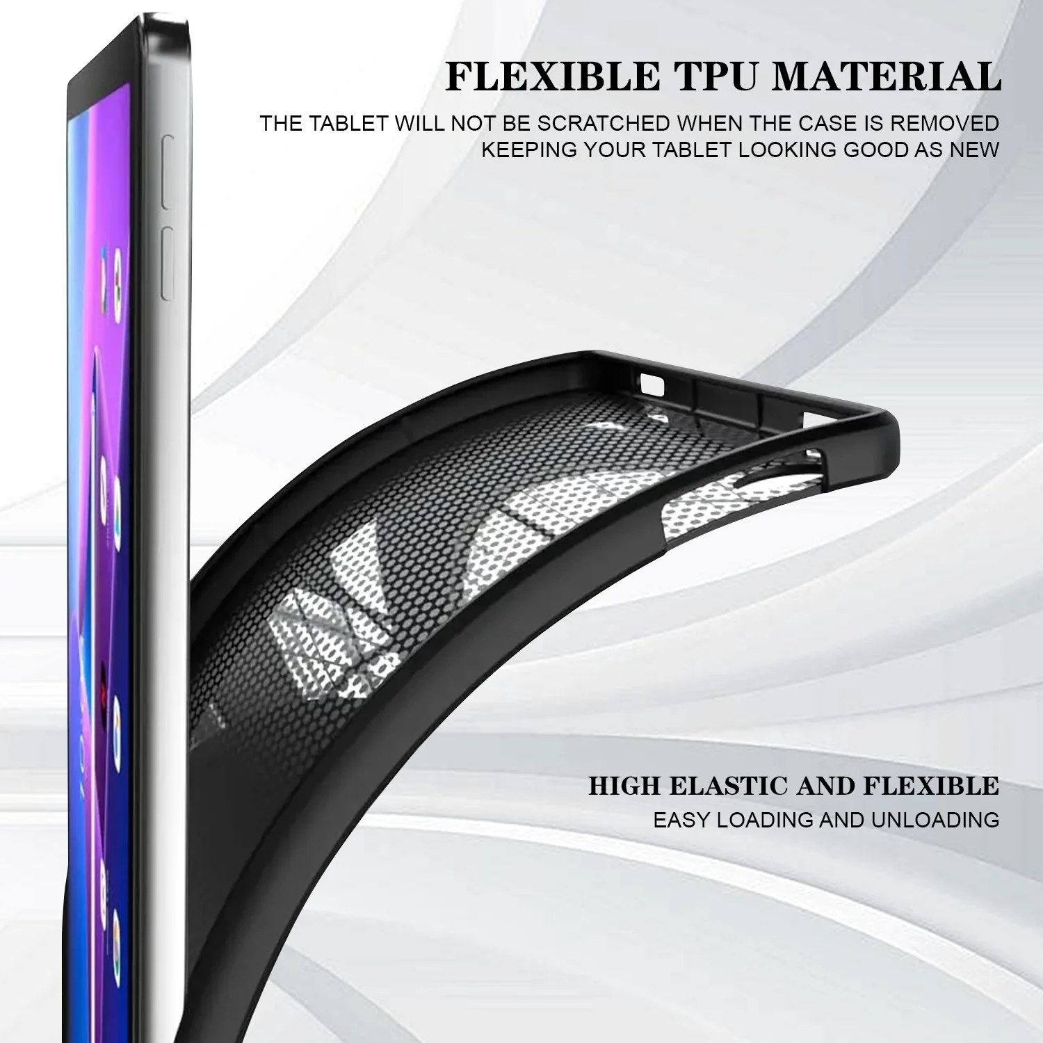 Colorful Silicone Tablet Case with TPU Painted Design