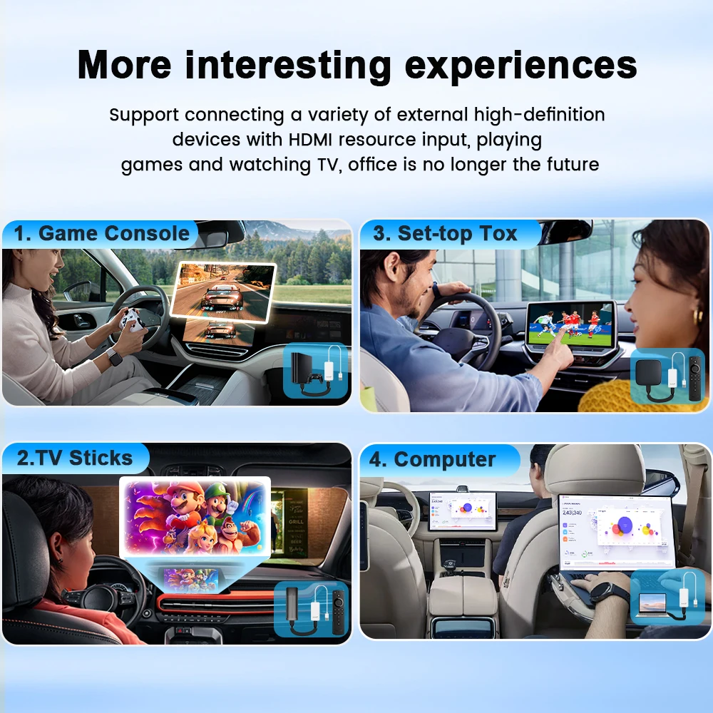 CarlinKit HDMI Ƽ̵ , HD  Ʈ  , ̾ TV ƽ  ܼ ǻͿ, ǰ ī÷ TV ڽ