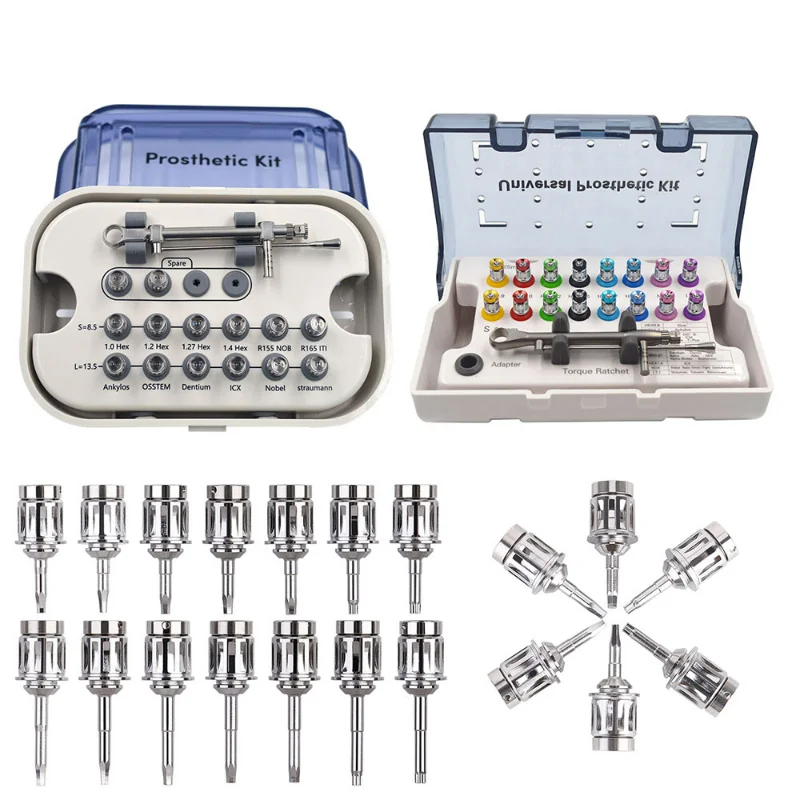 

Dental Implant Torque Wrench Universal Implant Restoration Tool Kit 10-70NCM Screwdriver Implant Repair Tool For Dentistry