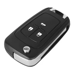 Premium Flip Folding Remote Car Key Shell - Enhanced Design with HU100 Blade - 3 Buttons