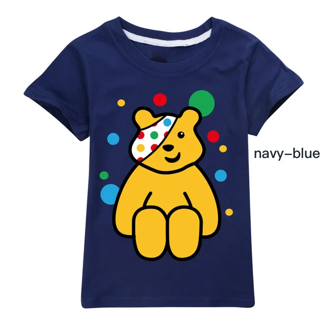 2023 Unisex Kids Clothes Spotty Pudsey Bear Cosplay T shirt Girl Boys Kawaii Clothing Tshirt Camisetas Tops| | - AliExpress