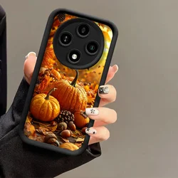 Retro Autumn Pumpkin Maple Leaf Floral Soft Phone Case - Motorola Moto G14 (JGHCX223J1)