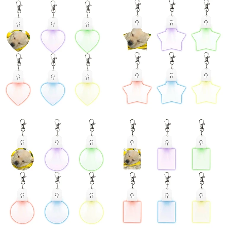 

6 шт., пустые Брелоки для ключей