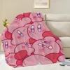 Cartoon Cute K-Kirbys Blanket Skin friendly comfort warm soft plush blanket suitable sofa living room office bedroom 1