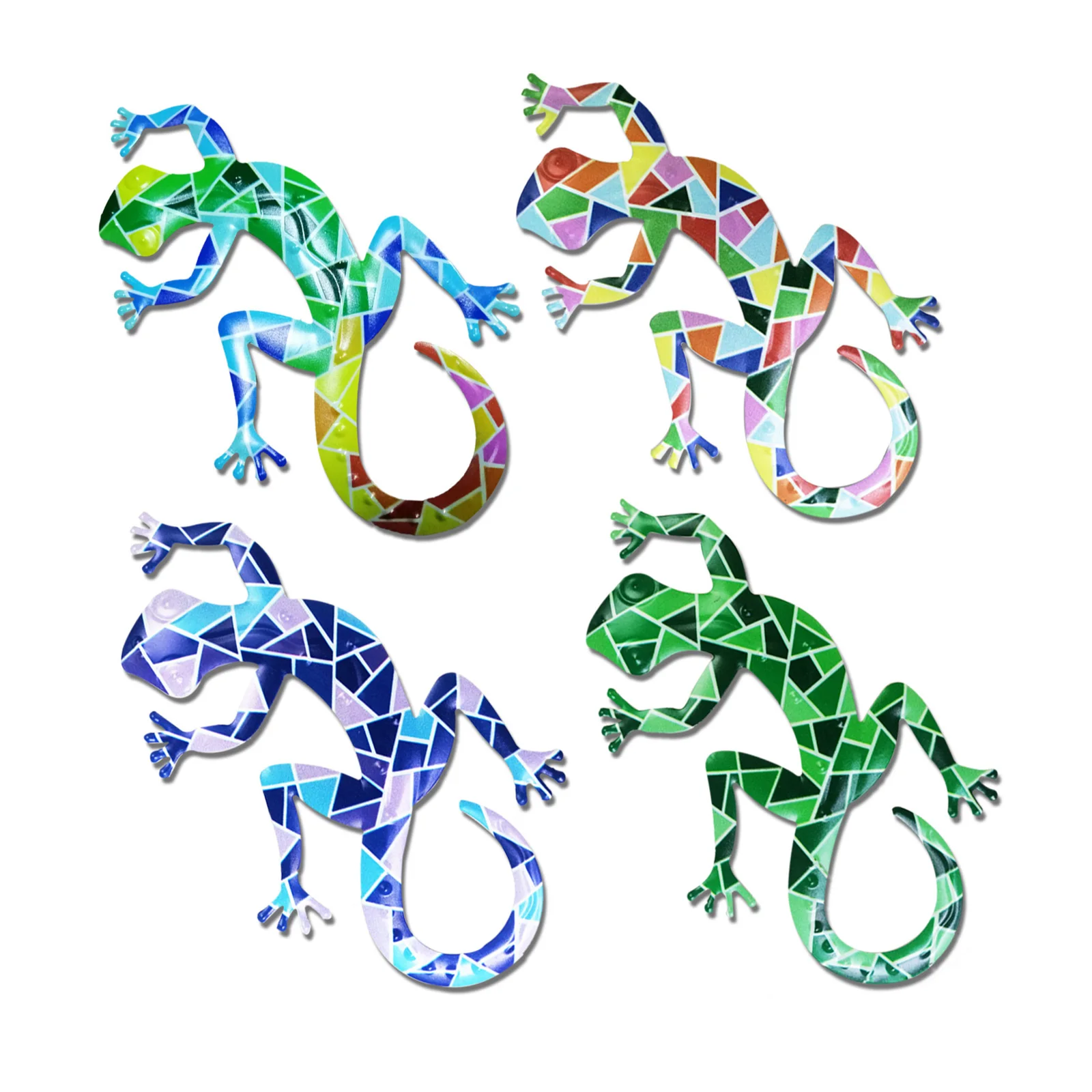 

Home Living Gecko Ornament Lizard Art Wall Decoration Crafts Metal Wrought 3D Iron Sculptures Decorations