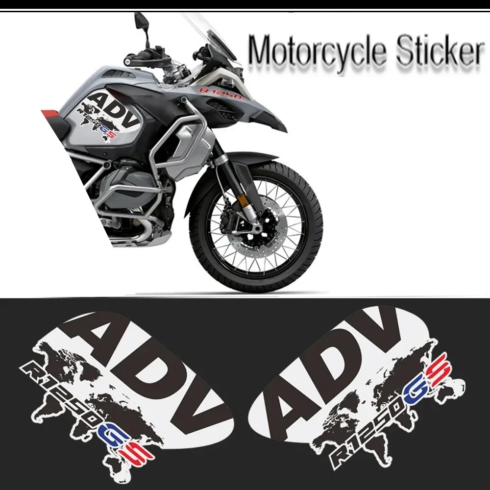 

R1250 R 1250 GS GSA FIT BMW R1250GS Tank Pad Fender Fairing Beak Luggage Aluminum Case ADV Adventure 2019 Motorcycle Stickers