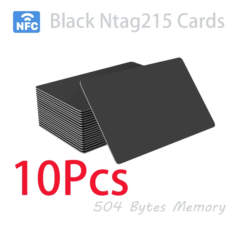 10pcs black card