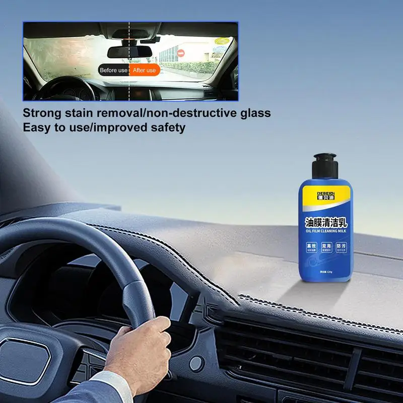  Glass Oil Film Cleaner For Car, Long Lasting Oil And Water Spot  Remover For Cars, Glass Friendly Car Window Cleaner Stain Remover, Multi  Purpose Car Windows And Shower Glass Cleaner For