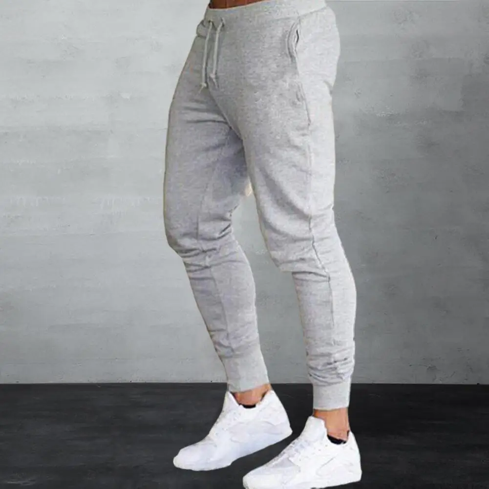 

Men Sweatpants Soft Breathable Men's Slim Fit Sweatpants with Elastic Waist Pockets Ideal for Gym Jogging Casual Wear Elastic