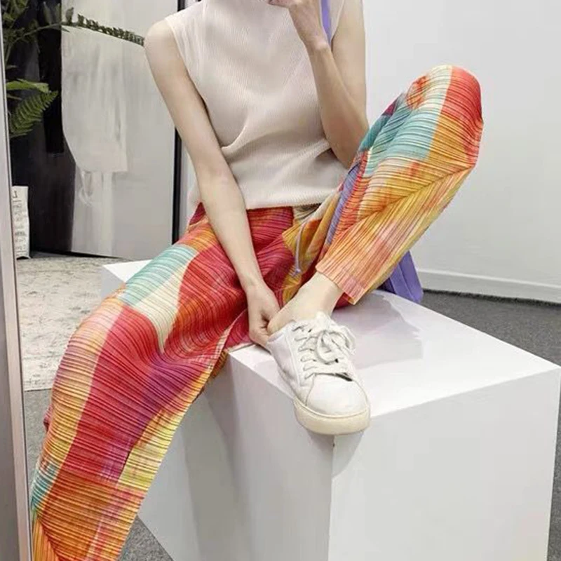 2023 Women's Spring New Personalized Women's Harlan Pants Set Women's Fashion  pantalones de mujer  korean style