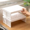 WORTHBUY Cabinet Water Cup Storage Rack Stackable Cup Holder Large Capacity Kitchen Storage Organizer Layered Organizer Shelf 5