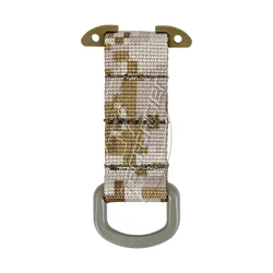 Tactical Hook Hanging Carabiner with Molle Webbing Clip for Outdoor Gear and Accessories (AOR1 type2)
