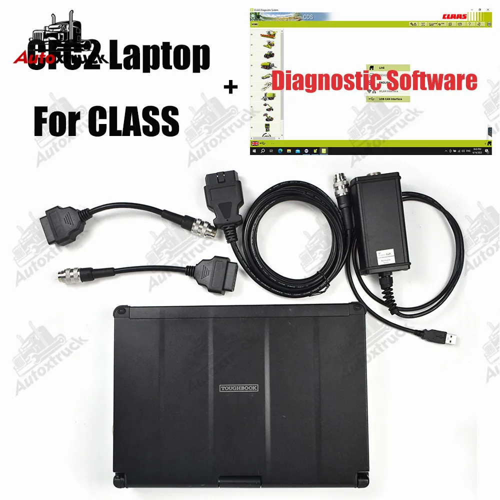 

FOR CLAAS diagnostic CANBUS MetaDiag with CFC2 Laptop CLASS agriculture construction truck tractor diagnostic scanner tool