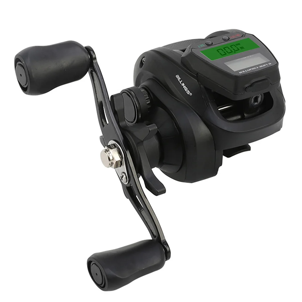 Digital Display Baitcast Reel Lightweight High Speed 6.3:1 8kg Spinning  Reel with Accurate Line Counter for Freshwater/Saltwater