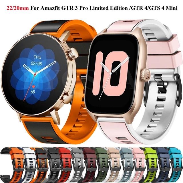 Silicone Watch Band Strap For Huami Amazfit GTR 4 GTS 4Mini 4 3 2