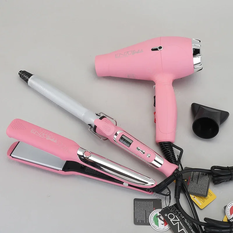 ENZO 220V Professional Hair Dryer Curling Iron Hair Straightener Hairdressing Styling Multi Negative Ions Styling Tools 4
