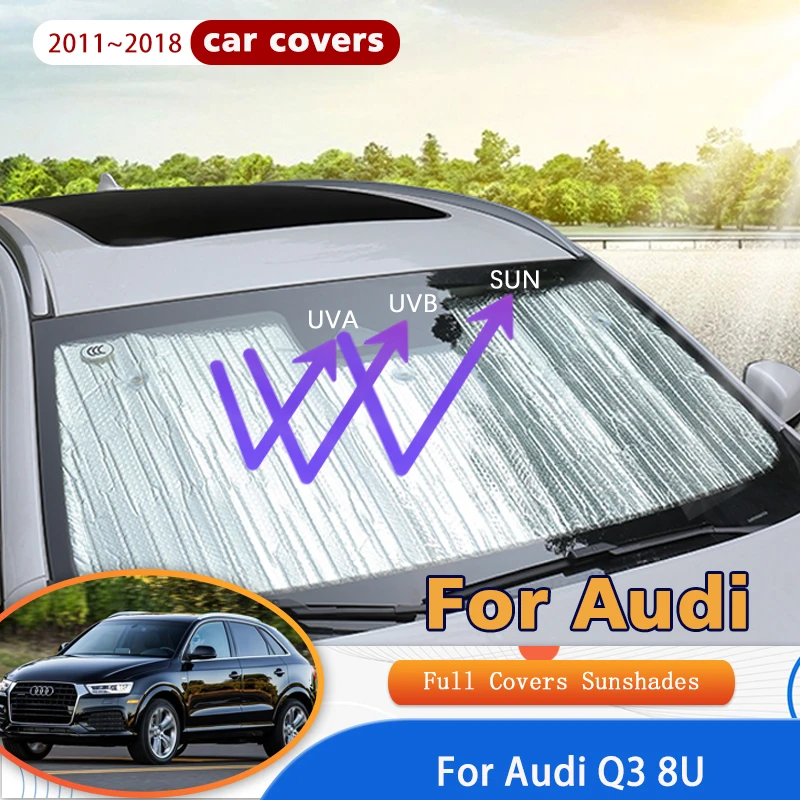

Солнцезащитные очки на лобовое стекло для Audi Q3 8U 2011 ~ 2018 2014 2015 2016